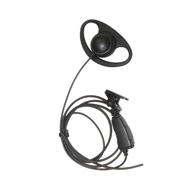 Micrófono de solapa con gancho auricular en forma de D para radios Motorola HT750/1250/1550/PRO5150/5550/7150 - TXPRO