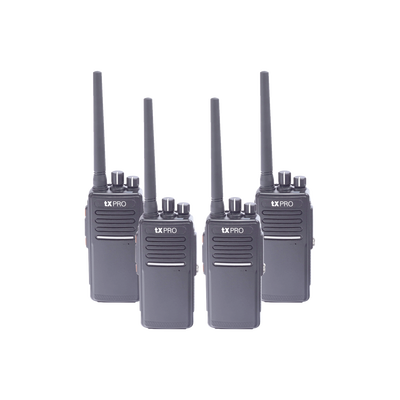 KIT de cuatro radios TX680AV y dos cargadores adicionales - TXPRO