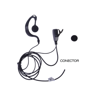 Micrófono - audífono de gancho ajustable al oído con conector de dos pines para KENWOOD Y TXPRO - TXPRO