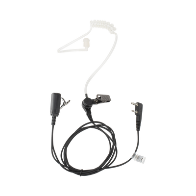 Micrófono - audífono de tubo acústico de grado médico transparente con conector de dos pines para KENWOOD y TXPRO TXPRO - ...