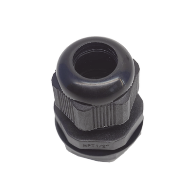 Conector Plástico Negro Tipo Glándula para Rosca NPT 1/2" TXPRO - Vista 2