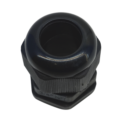 Conector Plástico Negro Tipo Glándula para Rosca NPT 3/4" - TXPRO