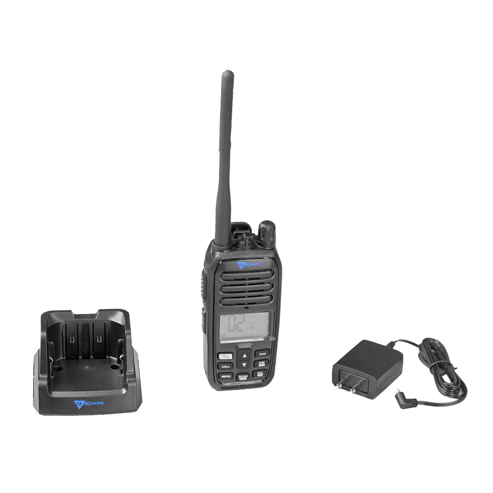 Radio Portátil VHF Marino / IP67 Sumergible / 5W / Dual-Watch / NRC Anti-Ruido / Luz LED de Emergencia Activada por Agua / 156-163 MHz | SIERRA STORE