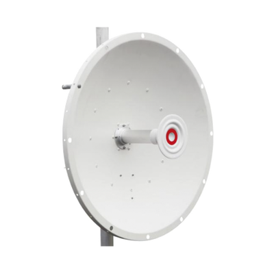 Antena direccional de 2ft, 5.1 a 7.1 GHz, Ganancia 30 dBi, Conectores RP-SMA Hembra, Polarización doble, incluye montaje p...