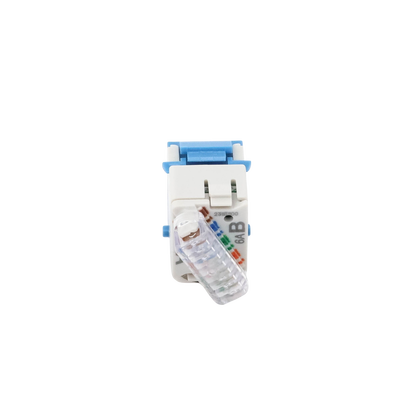 Jack Ultramax Cat6a, Utp, Tipo Keystone, Color Azul, Punch Down SIEMON - Vista 3