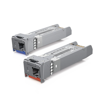UFiber Módulo SFP+, transceptor MiniGibic MonoModo 10 Gbps, distancia 10 km, un conector LC. Incluye 2 piezas - UBIQUITI