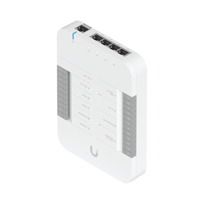 UniFi Access Hub Door, puede conectar 2 lectores y 2 cámaras (no incluidos) para controlar solo una puerta / 2 terminales ...