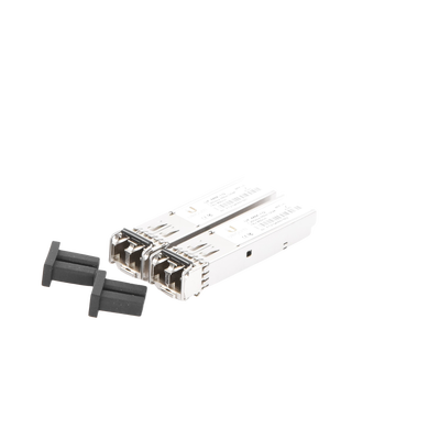 UFiber Módulo SFP, transceptor MiniGibic MultiModo 1.25 Gbps, distancia 550m, conectores LC, paquete de 2 piezas UBIQUITI ...