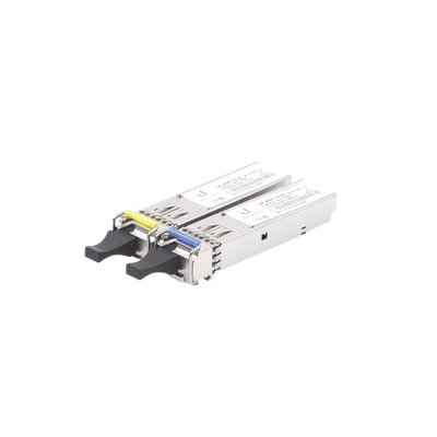 UFiber Módulo SFP, transceptor MiniGibic MonoModo 1.25 Gbps, distancia 3km, un conector LC, incluye 2 tranceptores UBIQUIT...