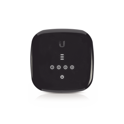 UFiber WiFi 802.11n GPON ONU, Unidad de red óptica con 1 puerto WAN GPON (SC/APC) + 4 puertos LAN Gigabit Ethernet - UBIQUITI