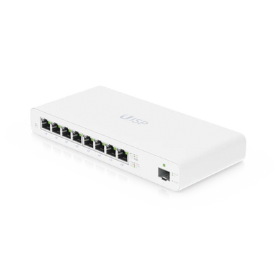 UISP Router Gigabit PoE Pasivo con 8 Puertos para Implementaciones MicroPoP y Redes Seguras - UBIQUITI