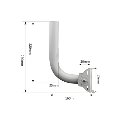 Montaje universal flexible para instalación en poste o pared, compatible con equipos Ubiquiti, Mimosa, Cambium y Altai TXP...