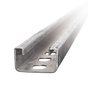 Unicanal perforado 4x2, 3000 mm, con acabado Electro Zinc | SIERRA STORE
