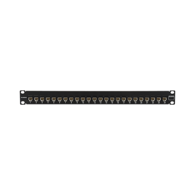 Patch Panel Ultramax. UTP, Precargado con Jacks Cat6A, 24 Puertos, Plano, 1U - SIEMON