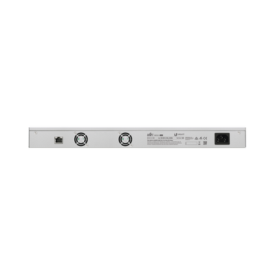 Switch UniFi administrable de 18 puertos (16 Gibabit PoE+ 802.3at/af y pasivo 24V + 2 SFP) 150 Watts UBIQUITI - Vista 3