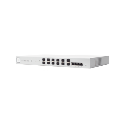 UniFi Switch 16 XG, Capa 2 de 12 puertos SFP+ 10 Gb + 4 puertos 10G Base-T (RJ-45) UBIQUITI - Vista 3