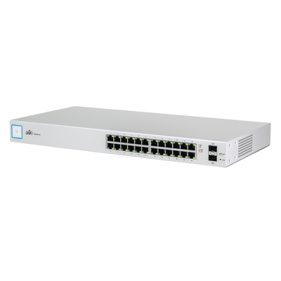 Switch UniFi capa 2 administrable de 26 puertos Gigabit (24 eth. y 2 SFP) Throughput 38.69 Mpps - UBIQUITI