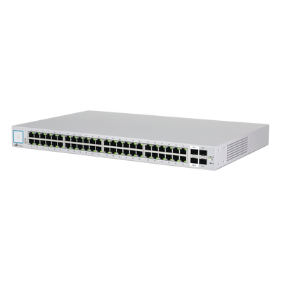 Switch UniFi administrable de 48 puertos 10/100/1000, 2 SFP y 2 SFP+, Sin PoE - UBIQUITI