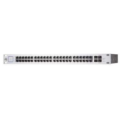 UniFi Switch PoE+/ Pasivo 24V, Administrable de 48 puertos 10/100/1000 Mbps, 2 puertos SFP Gigabit , 2 puertos SFP+ 10 G, ...