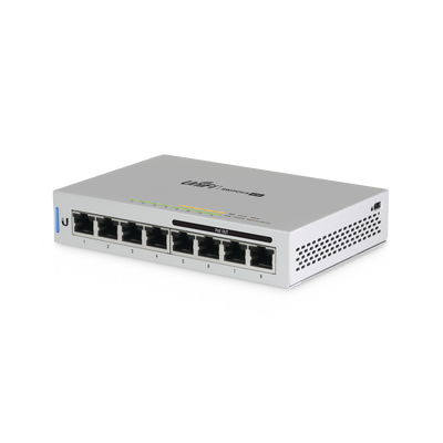 Switch UniFi Administrable capa 2 de 8 puertos Gigabit (4 Puertos Gigabit PoE 802.3af y 4 puertos Gigabit ethernet) 60W - ...