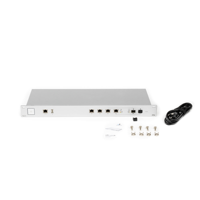 Ruteador UniFi para medianas y grandes empresas con funciones de firewall, soporta balanceo de carga y Fail Over entre 2 W...