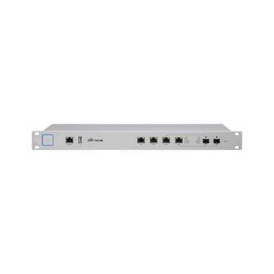 Ruteador UniFi para medianas y grandes empresas con funciones de firewall, soporta balanceo de carga y Fail Over entre 2 W...
