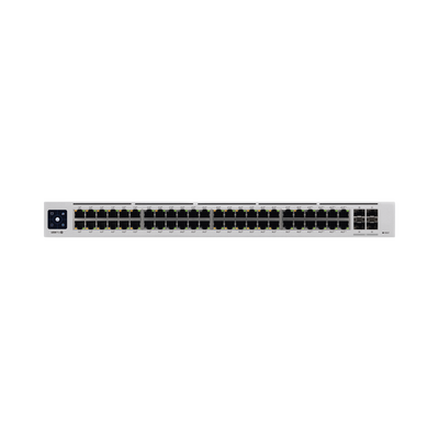 UniFi Switch USW-Pro-48-POE Gen2, Capa 3 de 48 puertos PoE 802.3at/bt + 4 puertos 1/10G SFP+, 600W, pantalla informativa -...