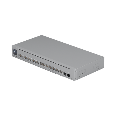 UniFi Switch Pro Max 16 PoE con funciones Capa 3, 16 puertos EtherLight RGB / (4) puertos 2.5 GbE POE++ y (12) puertos GbE...
