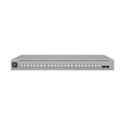 UniFi Switch Pro Max 24 POE, 24 puertos (8 puertos POE++ 2.5 GbE y 16 puertos GbE POE+), 2 puertos SFP+ 10G, 400W, pantall...