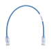Cable de Parcheo TX6, UTP Cat6, Diámetro Reducido (28AWG), Color Azul, 0.3 Metros (1 Pie) - PANDUIT