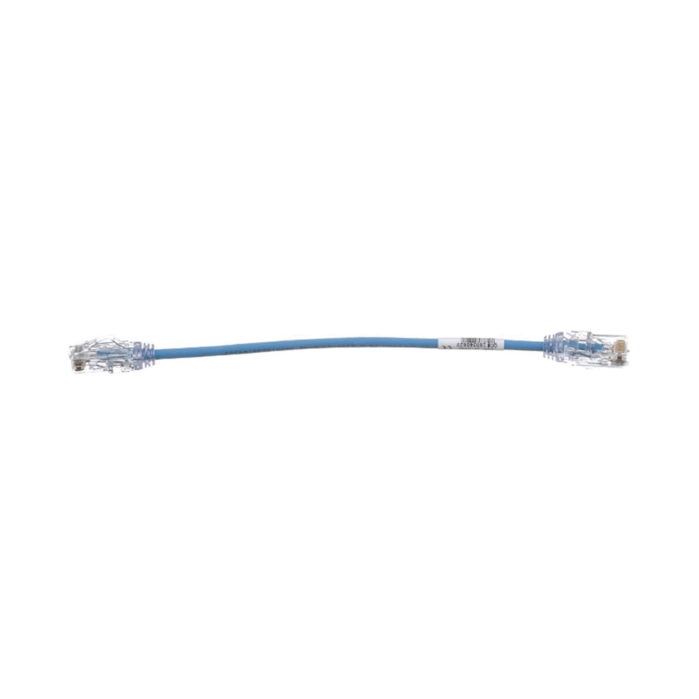 PANDUIT UTP28SP8INBU - Cable de Parcheo UTP / Cat6 / 28AWG Diámetro Reducido / 20.2 cm (0.66 ft) / Azul | SIERRA STORE