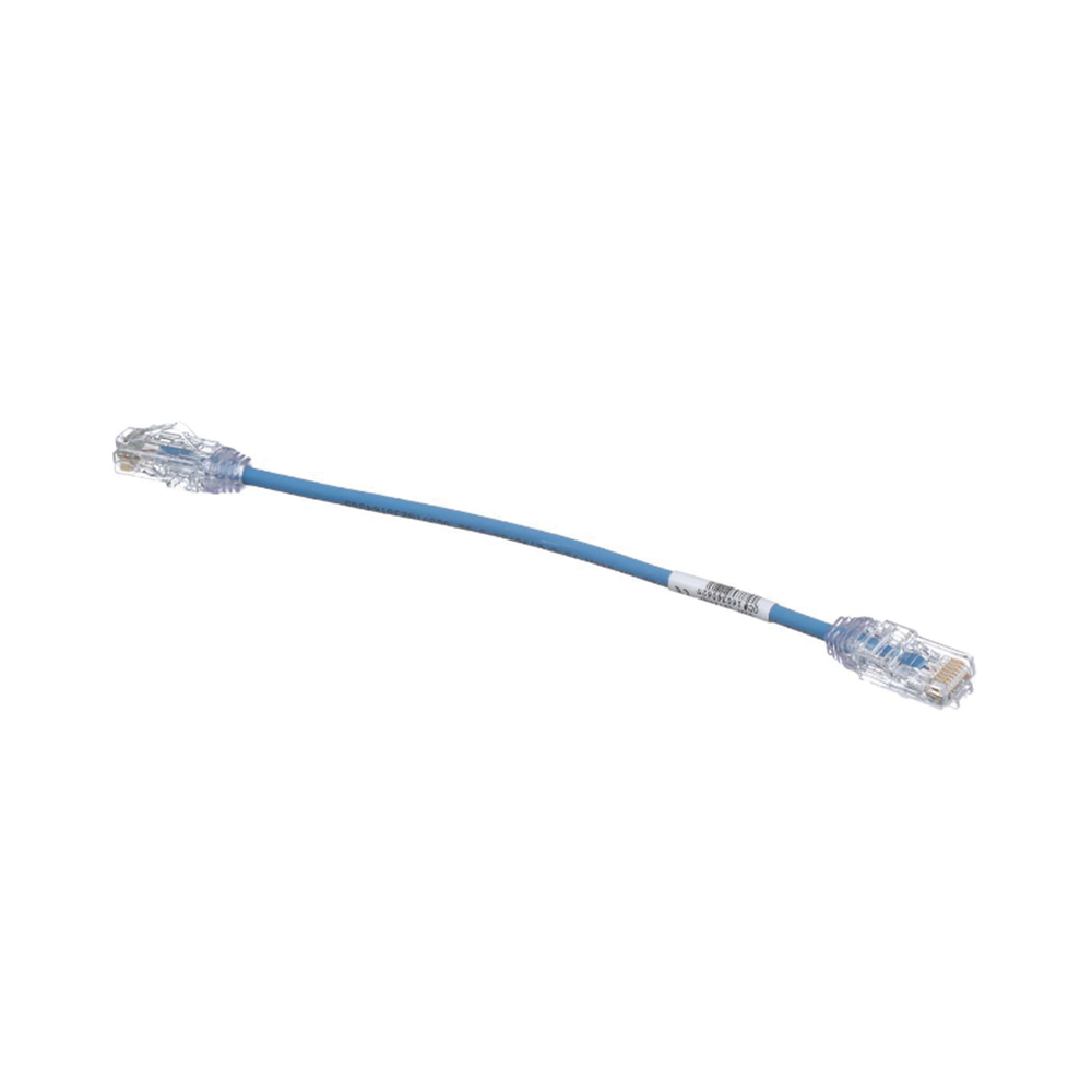 PANDUIT UTP28SP8INBU - Cable de Parcheo UTP / Cat6 / 28AWG Diámetro Reducido / 20.2 cm (0.66 ft) / Azul | SIERRA STORE