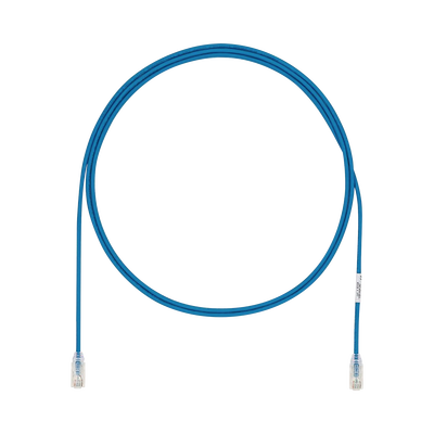 Cable de Parcheo UTP Cat6A, CM/LSZH, Diámetro Reducido (28AWG), Color Azul, 10ft - SIERRASTORE