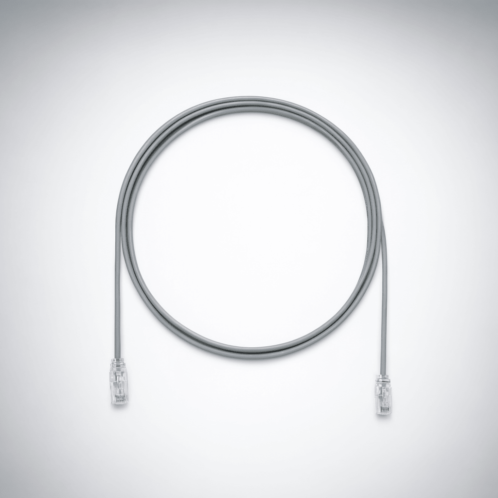 PANDUIT - UTP28X10GY - PANDUIT UTP28X10GY - Cable de Parcheo UTP / Cat6A / 28AWG Diámetro Reducido / CM-LSZH / 3.05 m (10 ft) / Gris