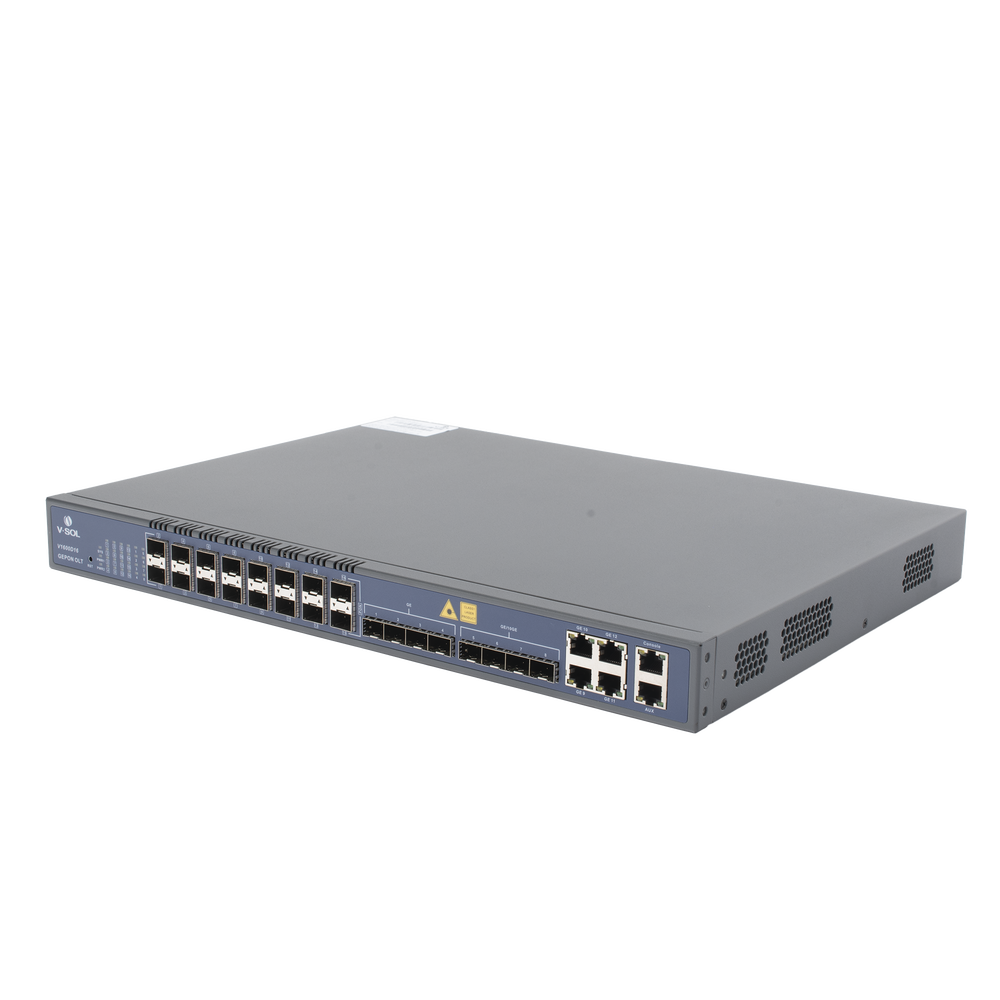 OLT EPON / 16 Puertos PON / 12 Puertos Uplink / 1,024 ONUs / 1.25 Gbps Simétrico / Rack 1U | SIERRA STORE
