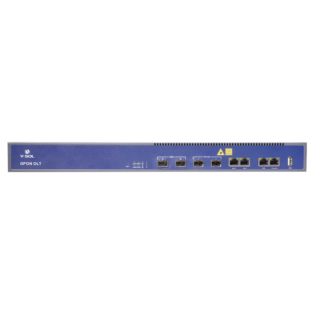 OLT / 2 Puertos GPON / 4 Uplink / 256 ONUs / Rack 1U | SIERRA STORE