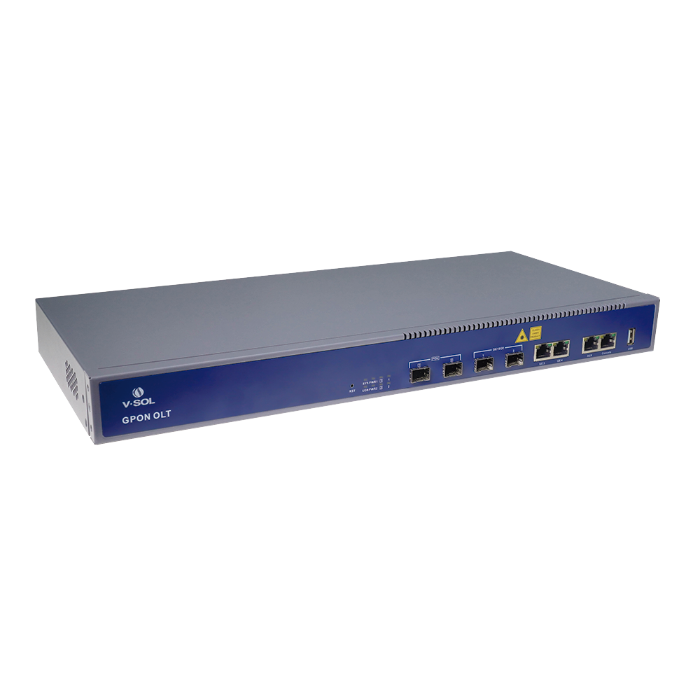 OLT / 2 Puertos GPON / 4 Uplink / 256 ONUs / Rack 1U | SIERRA STORE