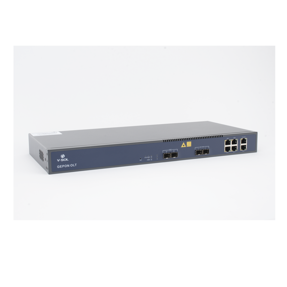 OLT / 2 Puertos EPON / 6 Puertos Uplink / 128 ONUs / 20 km / 1.244 Gbps / Rack 1U | SIERRA STORE