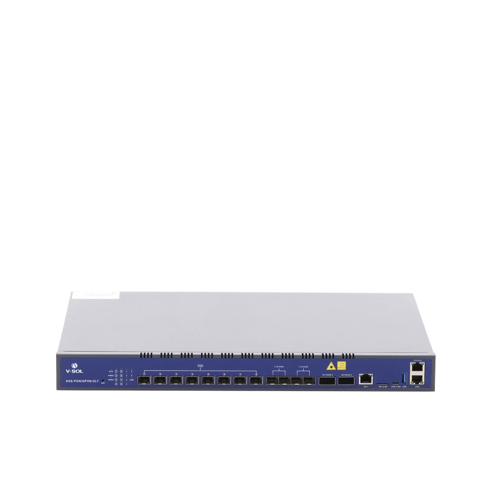 OLT Combo / 8 Puertos XGSPON-GPON / 7 Puertos Uplink RJ45+SFP28+QSFP28 / Hasta 2,048 ONUs / Rack 1.45x1.08x0.14 ft | SIERRA STORE