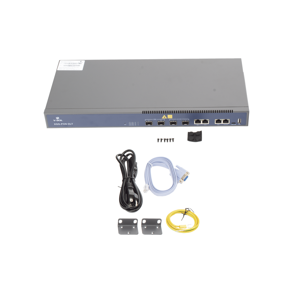 OLT Combo / 8 Puertos XGSPON-GPON / 7 Puertos Uplink RJ45+SFP28+QSFP28 / Hasta 2,048 ONUs / Rack 1.45x1.08x0.14 ft | SIERRA STORE