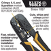 Pinzas para Terminación de Conectores RJ45/RJ11/RJ12 en Cable UTP. KLEIN TOOLS - Vista 3