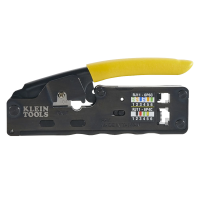 Ponchadora/Pelacables/Cortacables Compacta con Matraca para Conectores  RJ45 y RJ11/RJ12. - KLEIN TOOLS