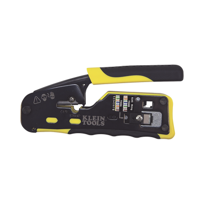 Ponchadora/Pelacables/Cortacables con Matraca para Conectores Pass-Thru RJ45 y Conectores Estándar RJ11/RJ12. KLEIN TOOLS ...