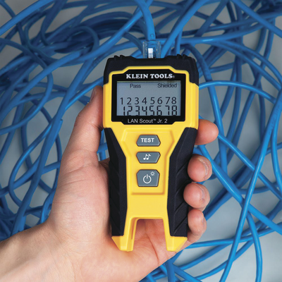 Tester  de Cable LAN Scout™ Jr. 2/ Para: Prueba aprobada/ Error de Cableado/ Falla de Circuito Abierto o Cortocircuito/ Pa...