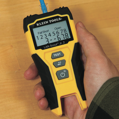 Tester  de Cable LAN Scout™ Jr. 2/ Para: Prueba aprobada/ Error de Cableado/ Falla de Circuito Abierto o Cortocircuito/ Pa...