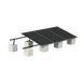 Montaje para Panel Solar, Riel "8" de 5400mm para Módulos con Espesor de 30-35mm, Velocidad de Viento Máx. 136km/h (20° a ...