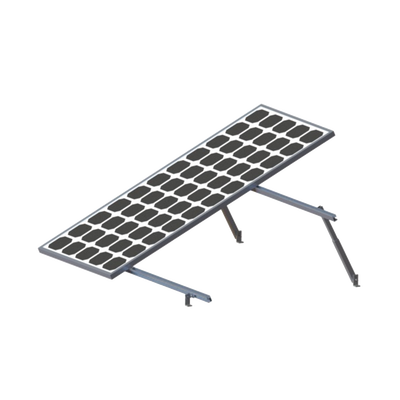 Montaje para 2 Paneles Solares, Riel "8" de 2700mm para Módulos con Espesor de 30-35mm, Velocidad de Viento Máx. 136km/h E...