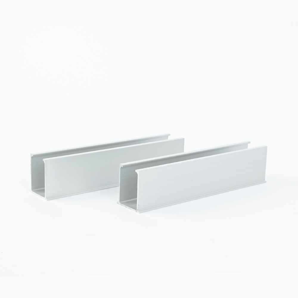 Mini Riel de Aluminio para Módulos Solares / Techo Inclinado 0° / Anodizado / 35 mm / 2 Rieles + 4 Tornillos Autoperforantes | SIERRA STORE