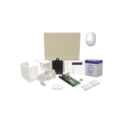 Kit Cableado con VISTA48/6160RF, Batería, Transformador, Sensor Pir, Contactos Magnéticos, Sirena, Gabinete de sirena y Tampe