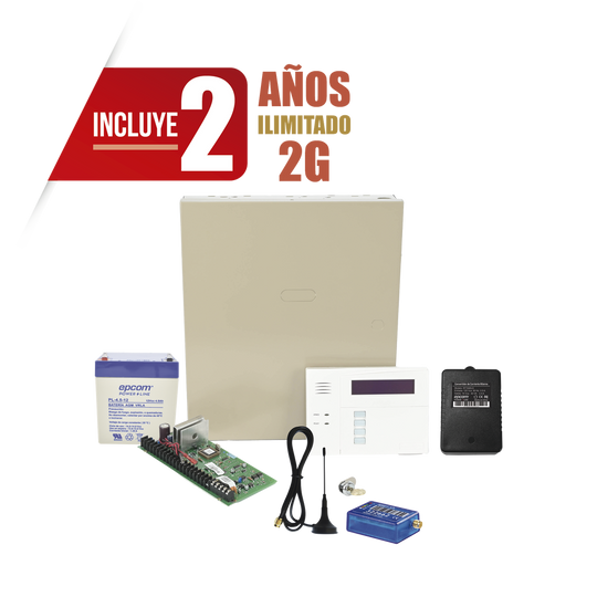 Panel de Alarma Híbrido / 48 Zonas Alámbricas e Inalámbricas / Comunicador Celular 2G / 3 Particiones / 48 Códigos de Usuario / | SIERRA STORE